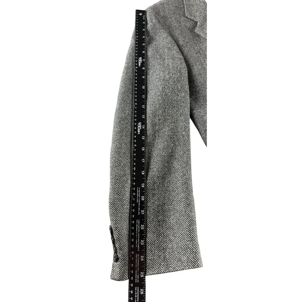 Brooks & Pike Herringbone‎ Blazer 44L Wool Nordstrom Gray USA Made